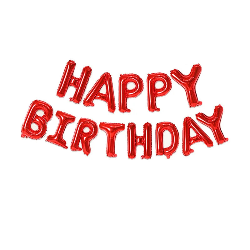 בלוני אותיות "HAPPY BIRTHDAY" 40 ס״מ – 16 צבעים כולל בוהו – תמונה 12