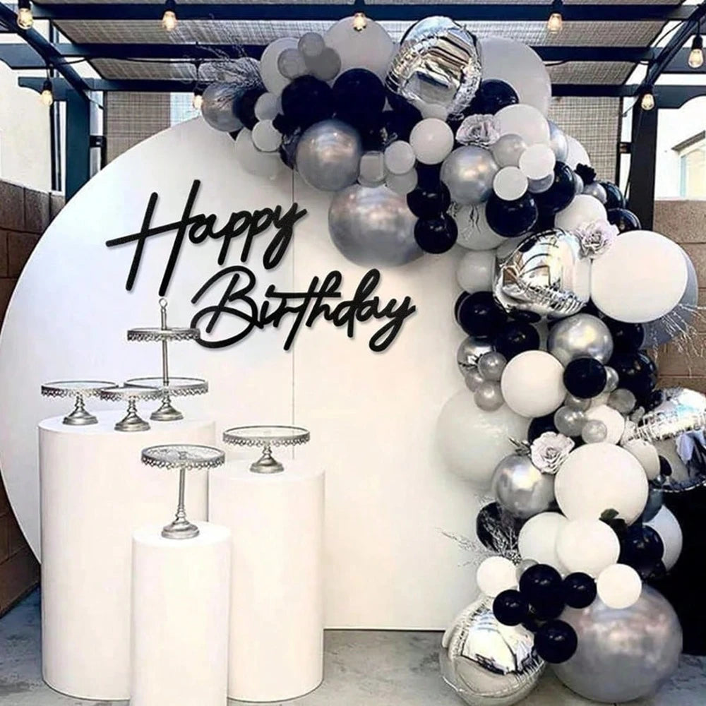 שלט "Happy Birthday" בכתב יד מלבד – 7 צבעים – תמונה 2