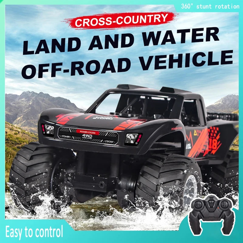 רכב שטח אמפיבי על שלט – נוסע במים, בחול ובבוץ, 4×4