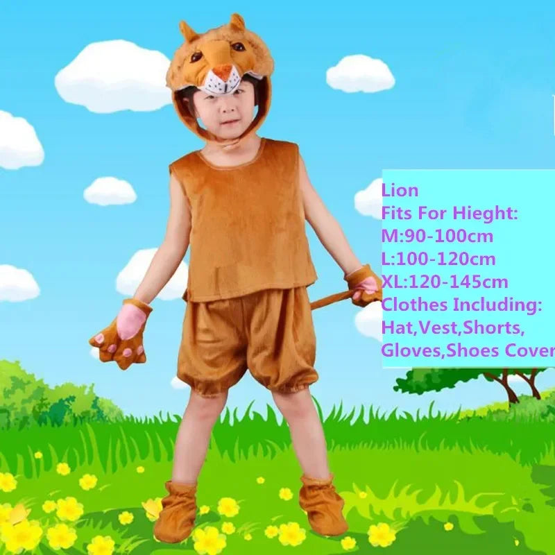 תחפושת חיה קיצית לילדים – אריה, טיגריס, קוף ועוד – תמונה 7