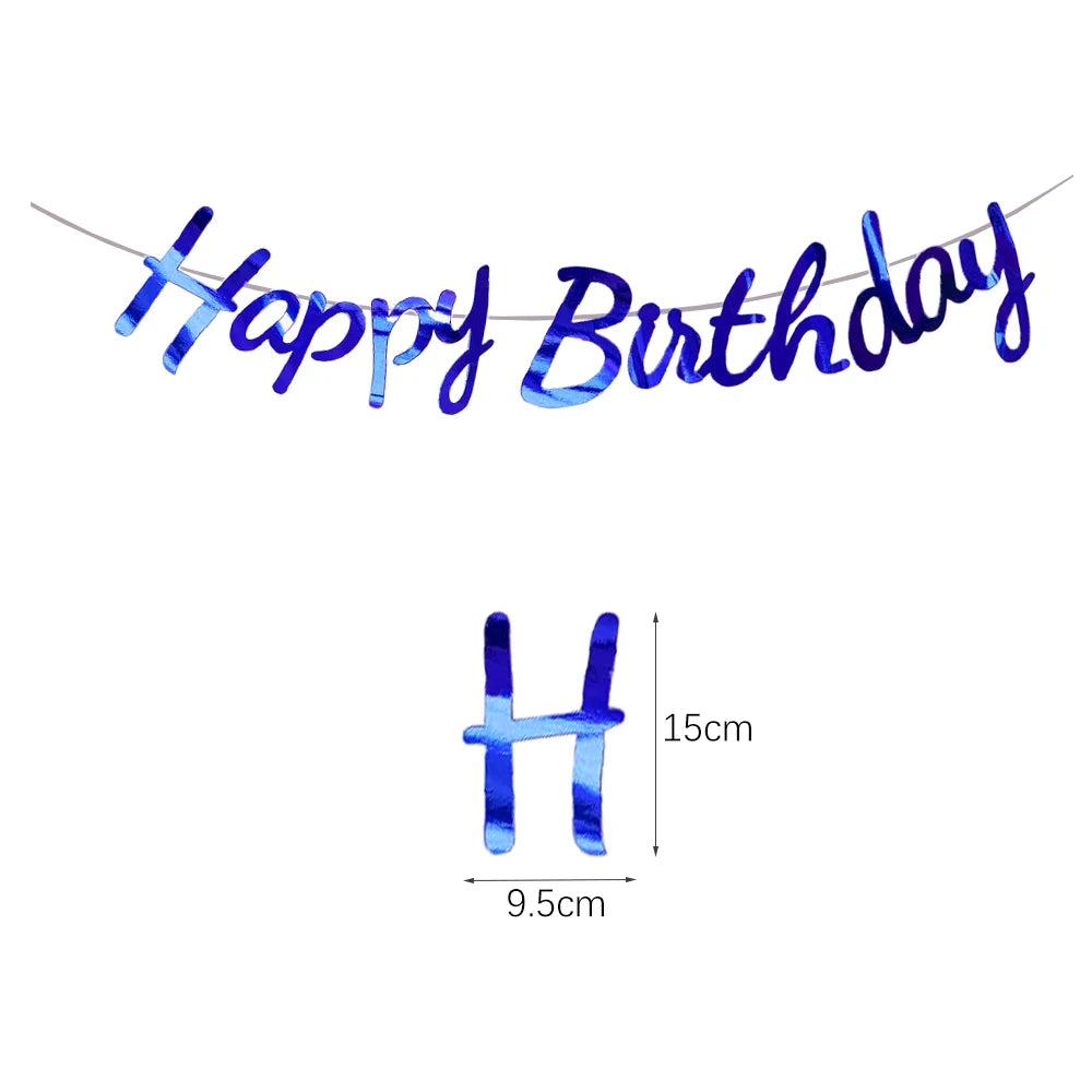 שרשרת דגלוני "Happy Birthday" – עשרות עיצובים – תמונה 19