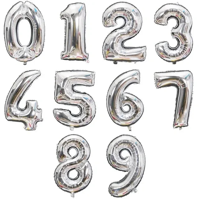 בלון ספרה ענק 100 ס״מ – רוז גולד, זהב, כסף, ורוד או כחול – תמונה 9