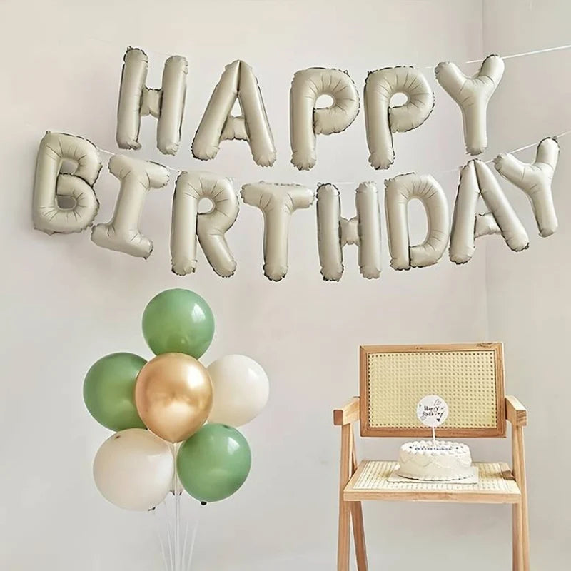 בלוני אותיות "HAPPY BIRTHDAY" 40 ס״מ – 16 צבעים כולל בוהו – תמונה 5