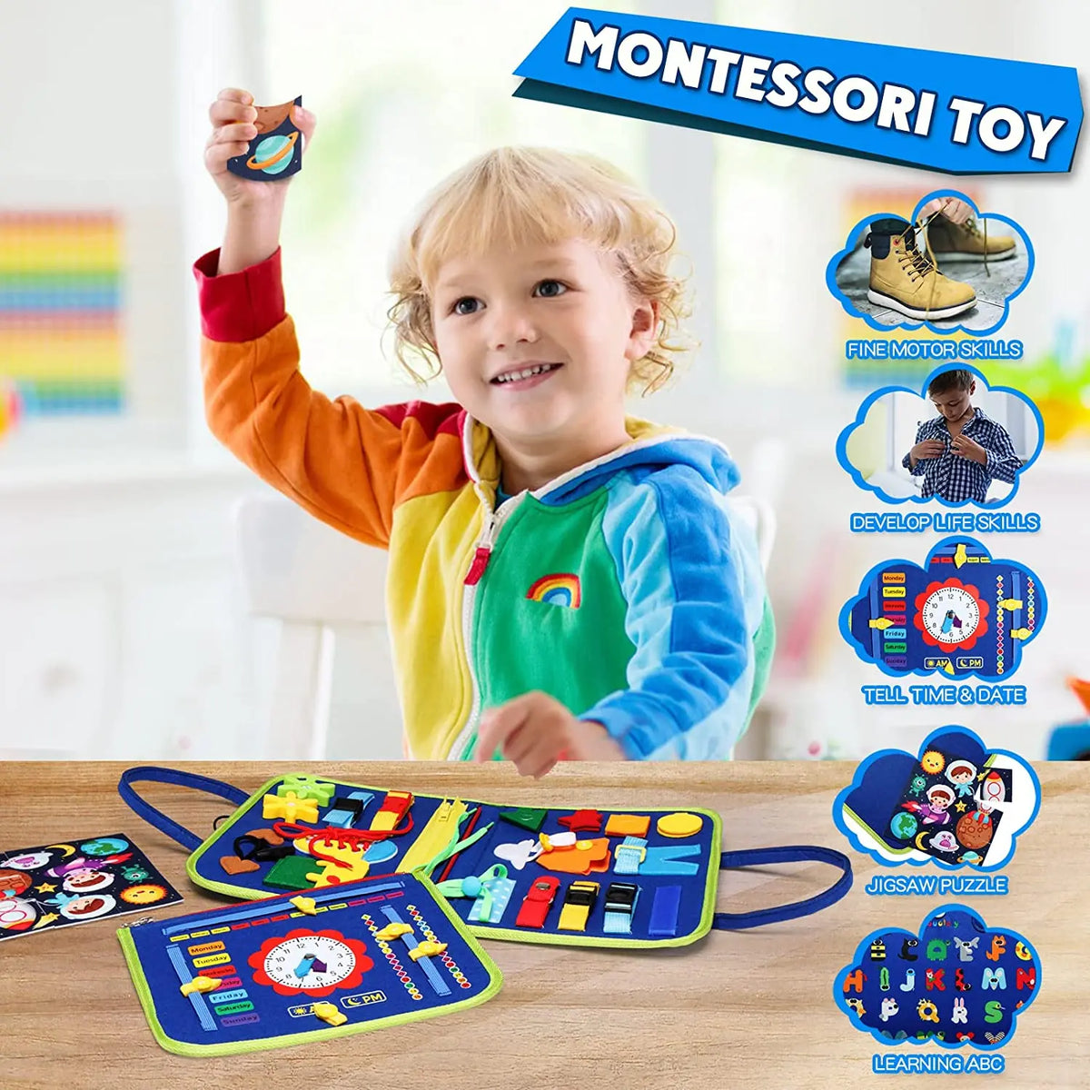 לוח פעילות מונטסורי בתיק – עשרות משימות – תמונה 4