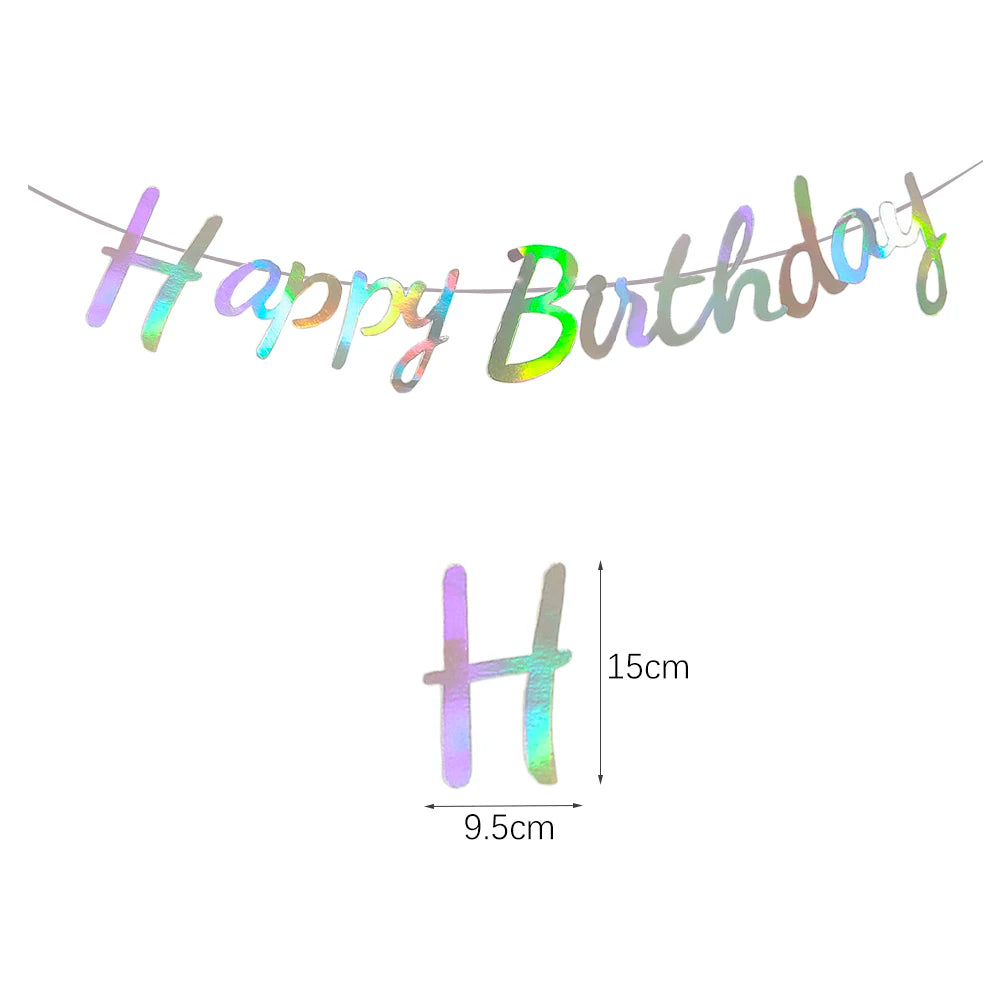שרשרת דגלוני "Happy Birthday" – עשרות עיצובים – תמונה 15