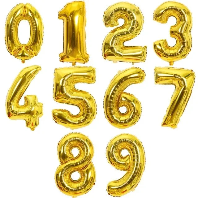 בלון ספרה ענק 100 ס״מ – רוז גולד, זהב, כסף, ורוד או כחול – תמונה 8