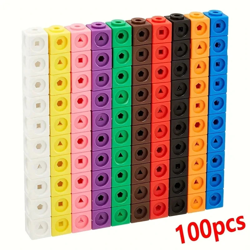 100 קוביות חשבון מתחברות – לספירה ולמדידה