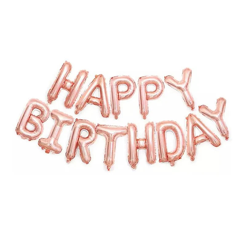 בלוני אותיות "HAPPY BIRTHDAY" 40 ס״מ – 16 צבעים כולל בוהו – תמונה 9
