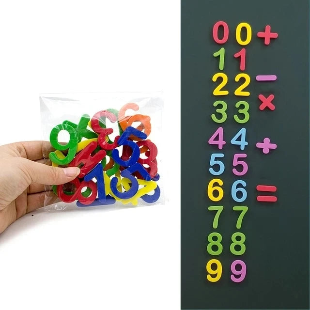 אותיות ומספרים מגנטיים מספוג – למקרר וללוח – תמונה 8