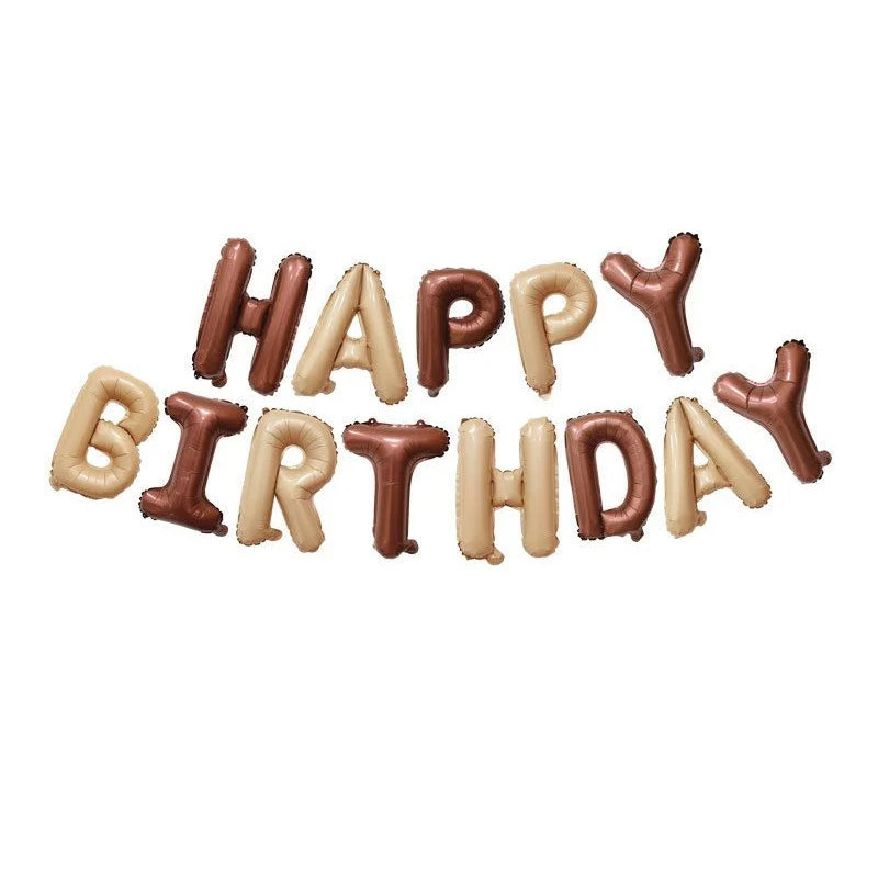 בלוני אותיות "HAPPY BIRTHDAY" 40 ס״מ – 16 צבעים כולל בוהו – תמונה 18