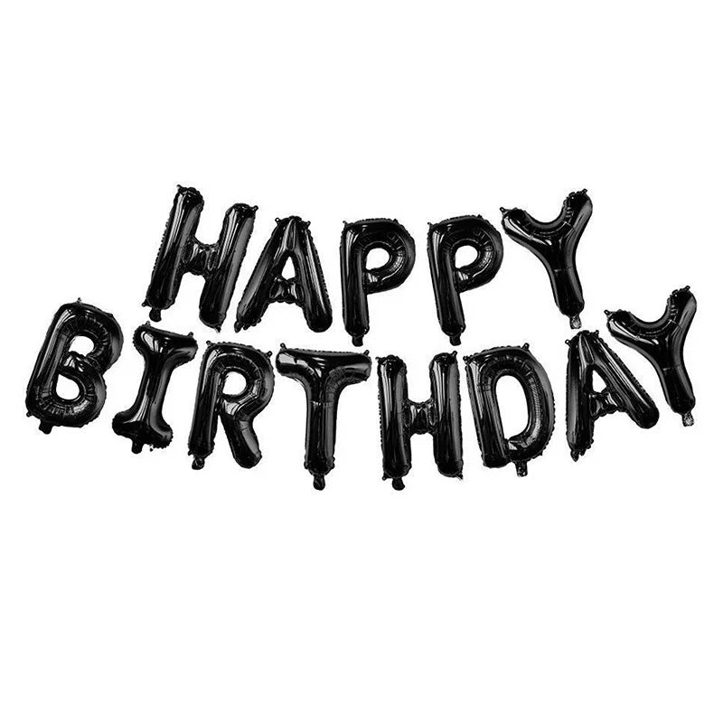 בלוני אותיות "HAPPY BIRTHDAY" 40 ס״מ – 16 צבעים כולל בוהו – תמונה 10