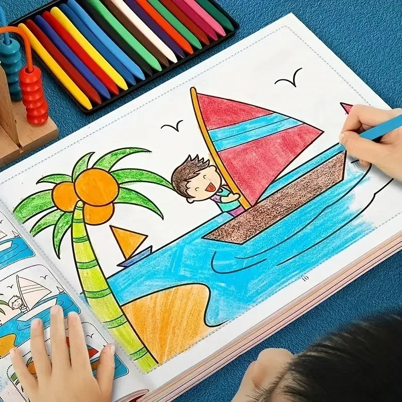 חוברת ציור וצביעה לילדים – 46 עמודים – תמונה 4