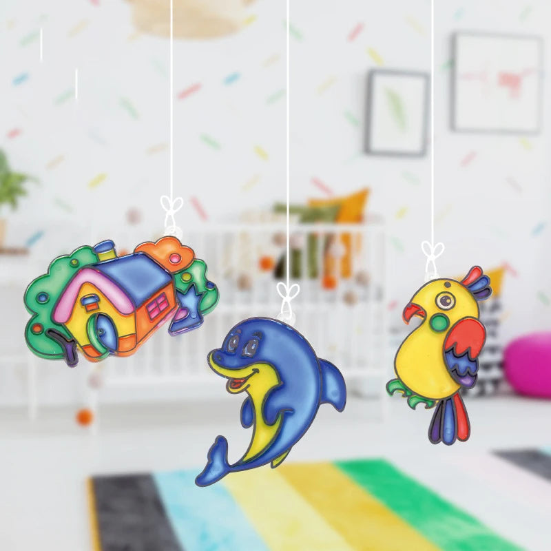 ערכת ציור לויטראז׳ – 5 קישוטים לחלון – תמונה 2