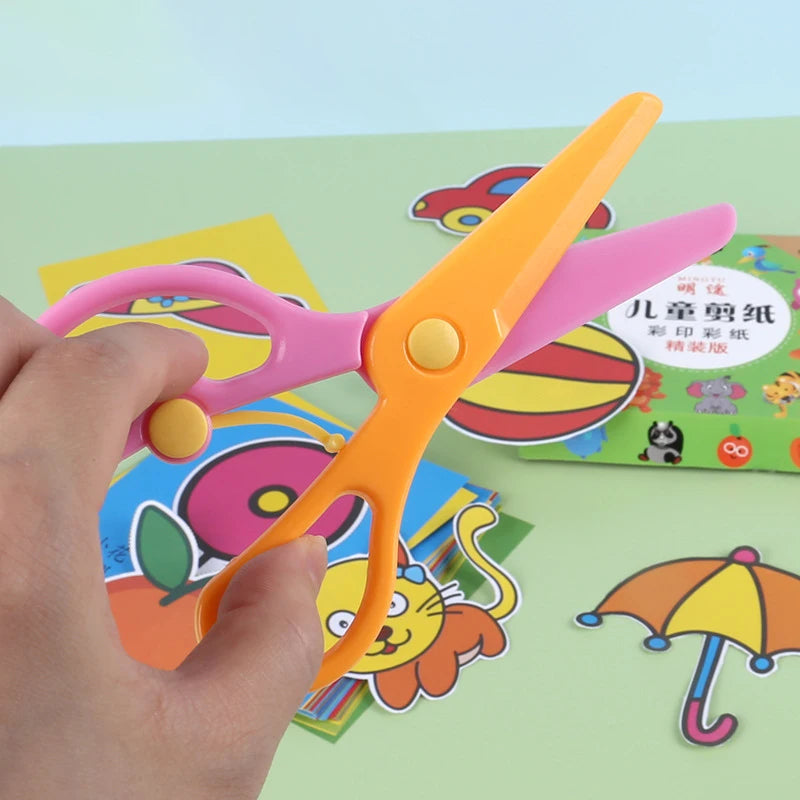 ערכת גזירה ויצירה לגן – 48 או 90 דפים עם מספריים בטיחותיים – תמונה 3