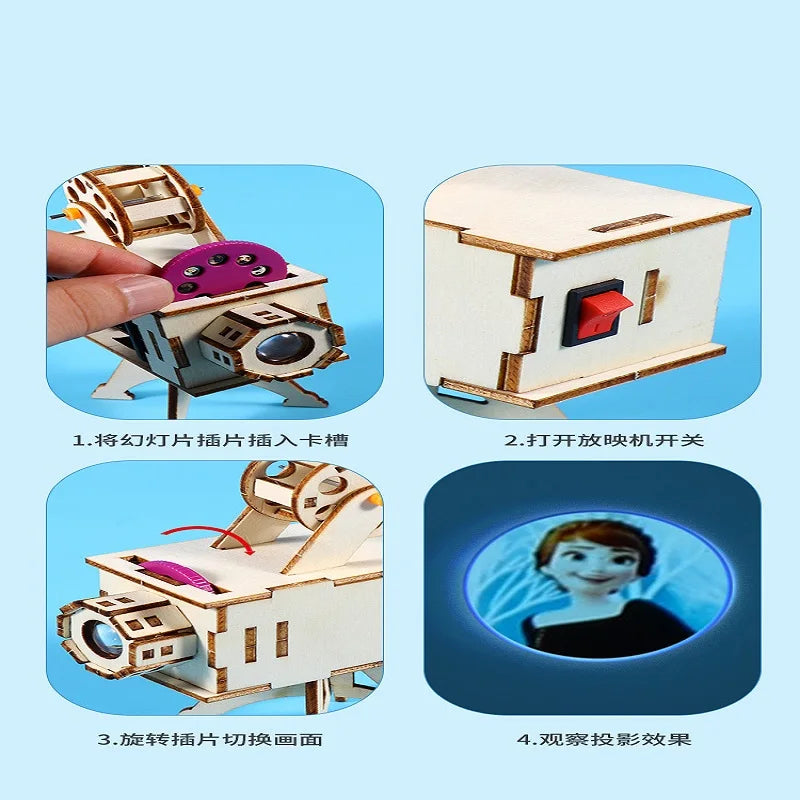 ערכה לבניית מקרן מעץ – מקרינים תמונות – תמונה 3