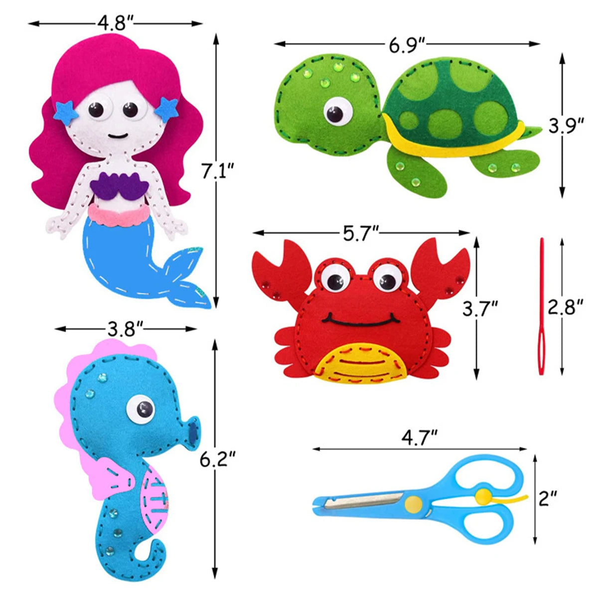 ערכת תפירה של חיות ים מלבד – תמונה 6