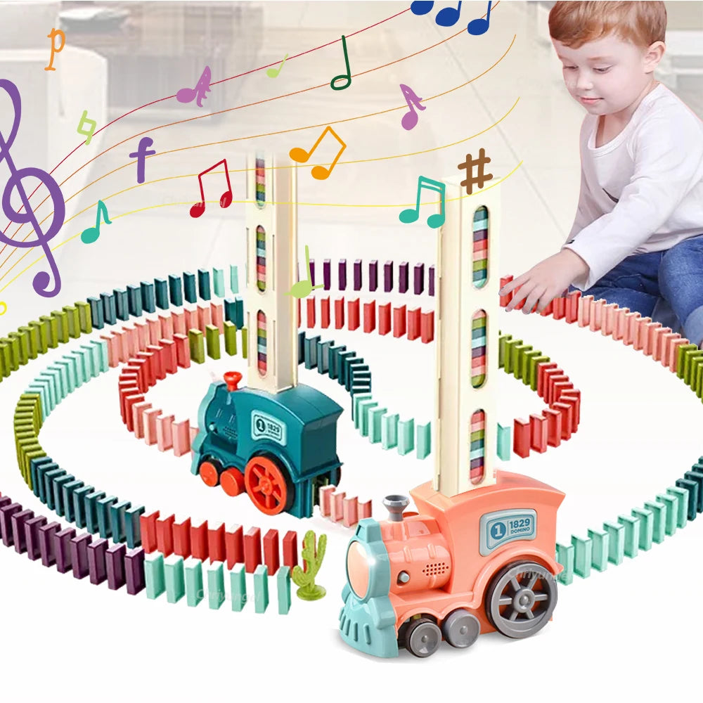 רכבת דומינו – מניחה את האבנים לבד – תמונה 2