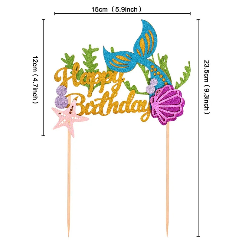 טופר דגלוני "Happy Birthday" לעוגה – 7 עיצובים – תמונה 12