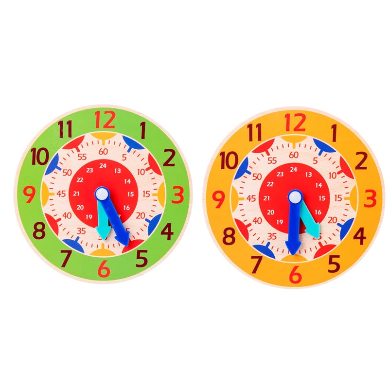 שעון לימוד מעץ – לומדים לקרוא שעה – תמונה 10