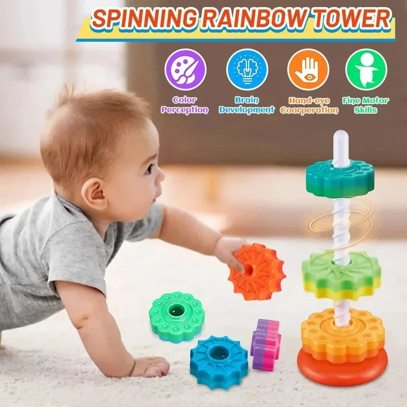 מגדל קשת מסתובב – גלגלי שיניים שמסתחררים – תמונה 3