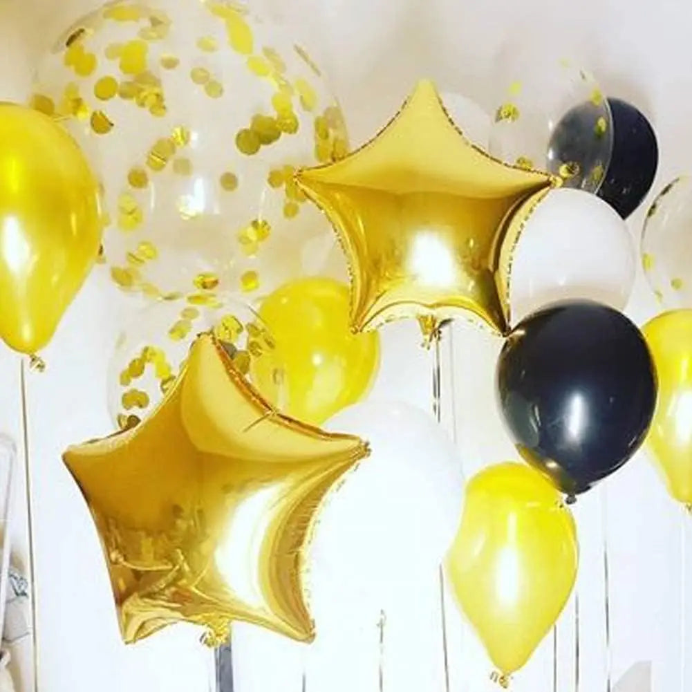 בלוני כוכב מבריקים לסילבסטר וליום הולדת – 45 ס״מ, 5 עד 20 – תמונה 5