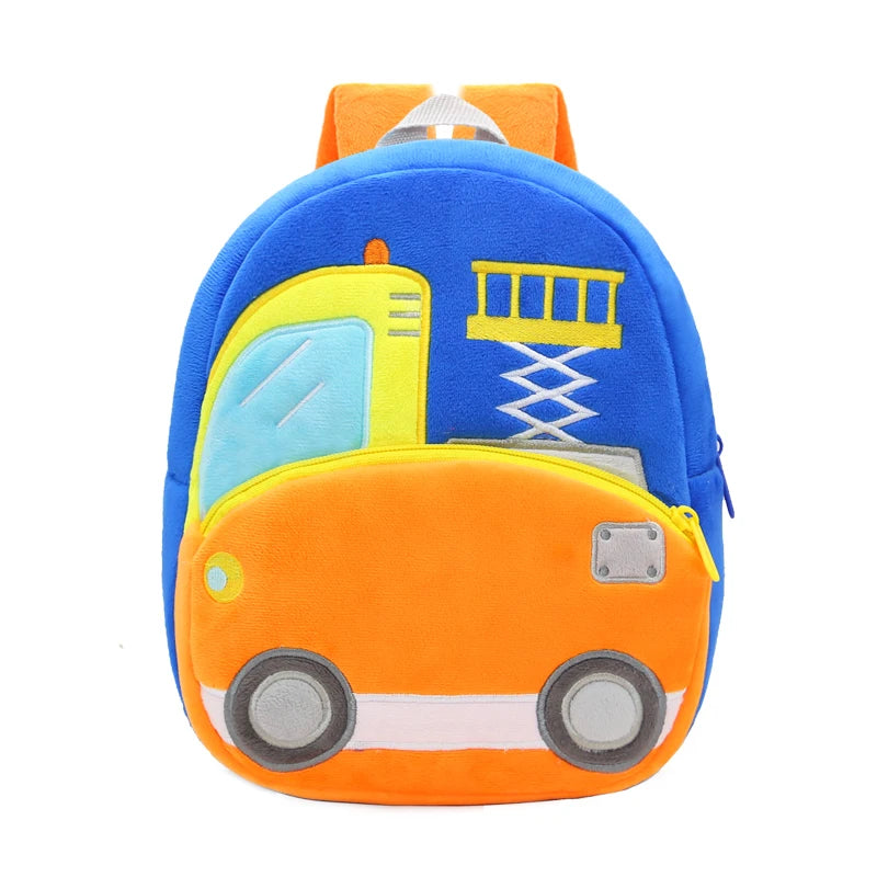 תיק גן בצורת כלי רכב – מחפר, כבאית ועוד – תמונה 3