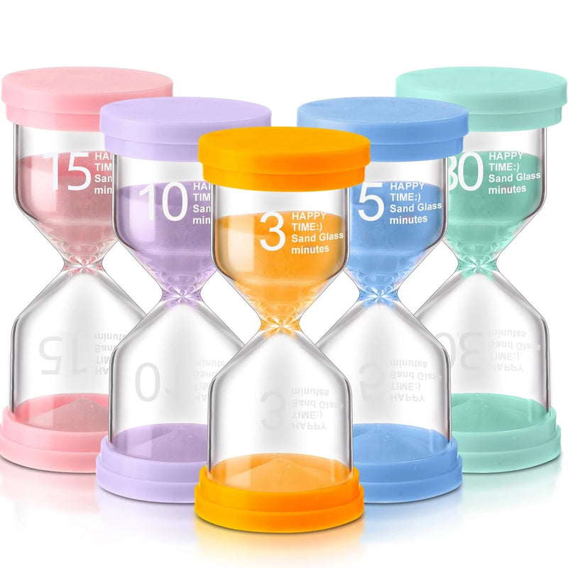 שעון חול צבעוני לילדים – 3 עד 30 דקות