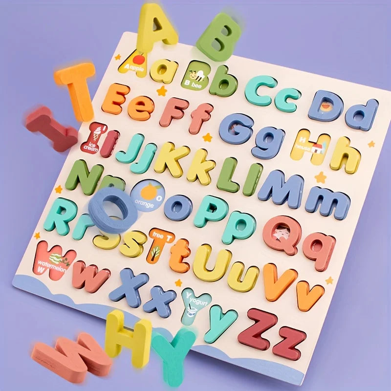 פאזל אותיות ABC מעץ – גדולות וקטנות – תמונה 8