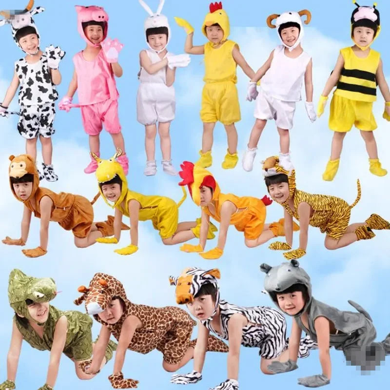 תחפושת חיה קיצית לילדים – אריה, טיגריס, קוף ועוד