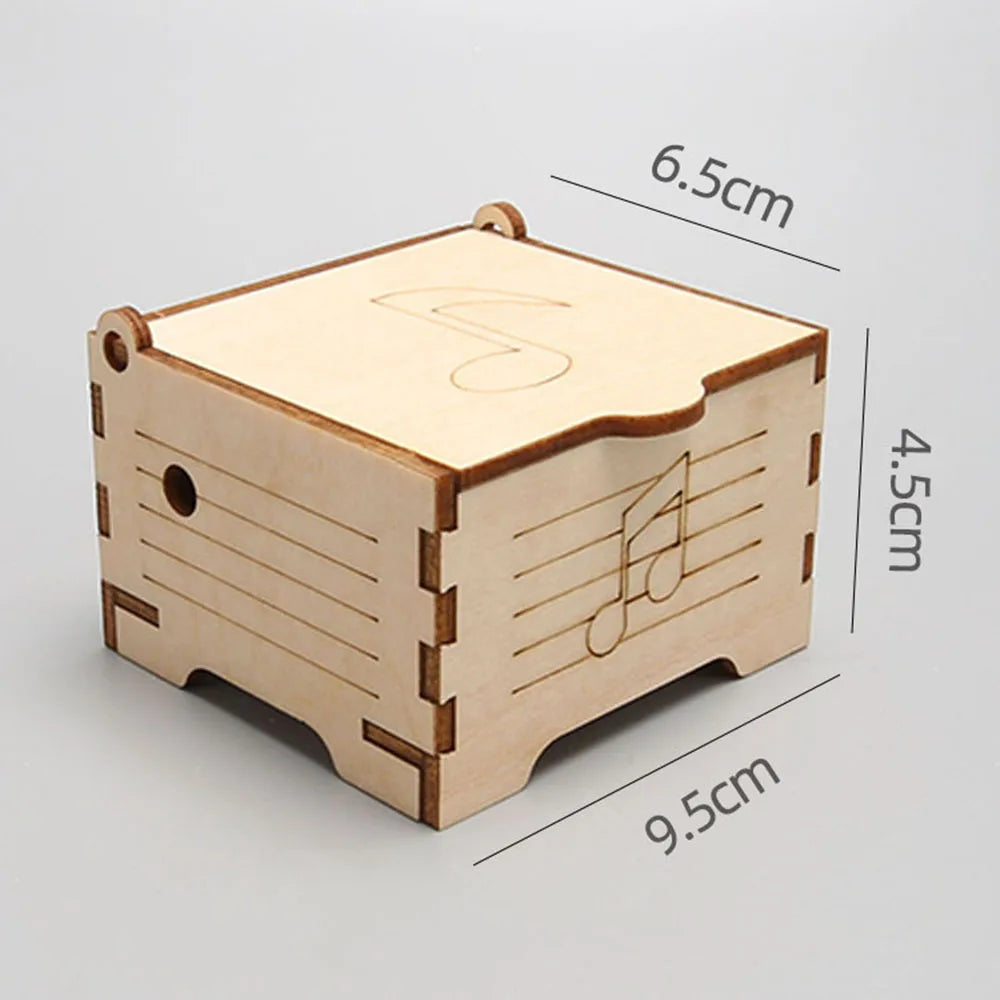 Finished wooden model from the science kit on a desk