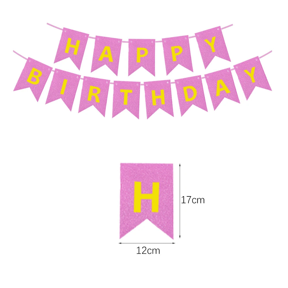 שרשרת דגלוני "Happy Birthday" – עשרות עיצובים – תמונה 23