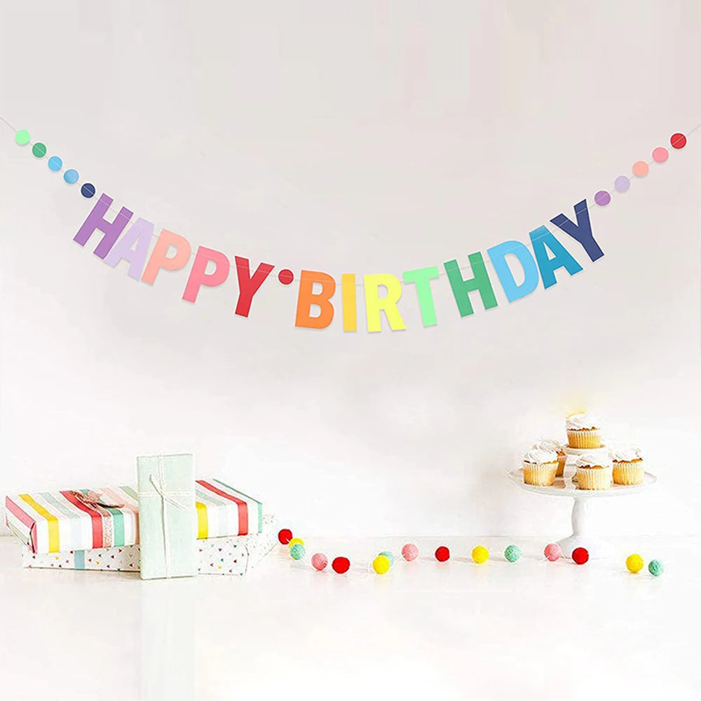 שרשרת דגלוני "Happy Birthday" – עשרות עיצובים – תמונה 6