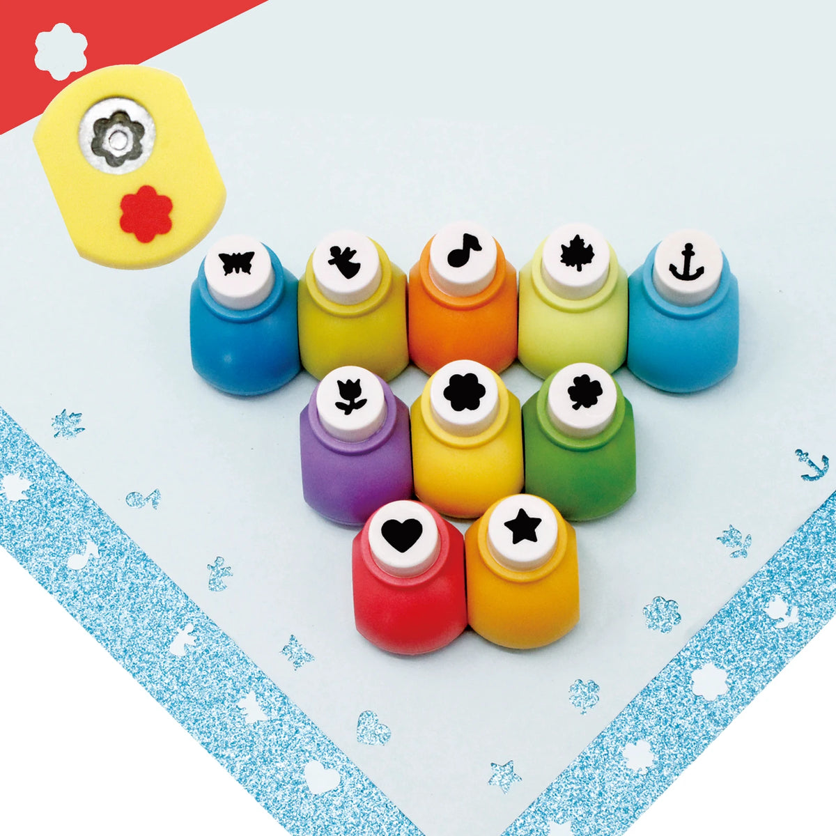 10 מנקבי צורות לנייר – לב, כוכב, פרח ועוד
