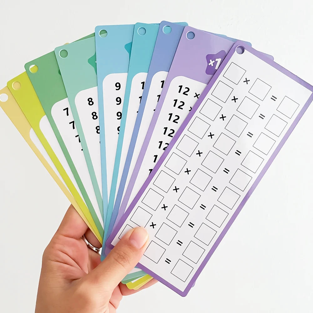 כרטיסיות לוח הכפל עם בדיקה עצמית – תמונה 5