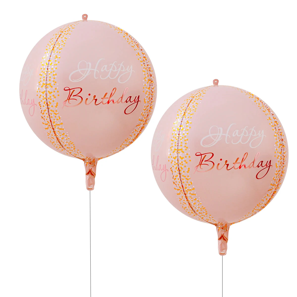 10 בלוני מיילר עגולים "Happy Birthday" – או סוכריות וכדורי 4D – תמונה 11